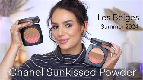 chanel les beiges powder 25|chanel les beiges sunkissed.